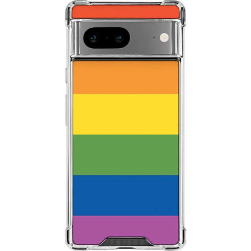The Rainbow Flag Google Pixel 8 Clear Case